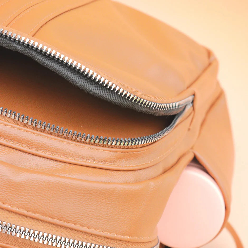 Leather Travel Backpack