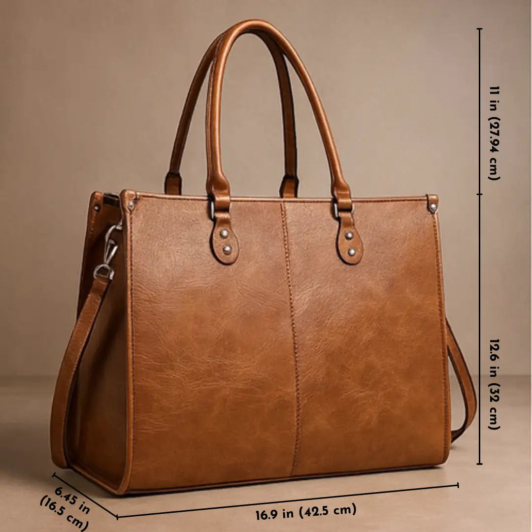 Luxe Tote-Brown