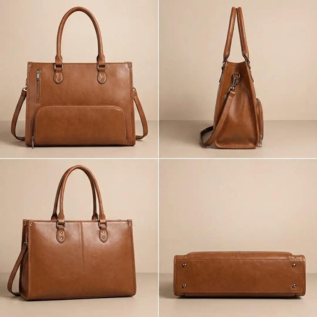 Luxe Tote-Brown