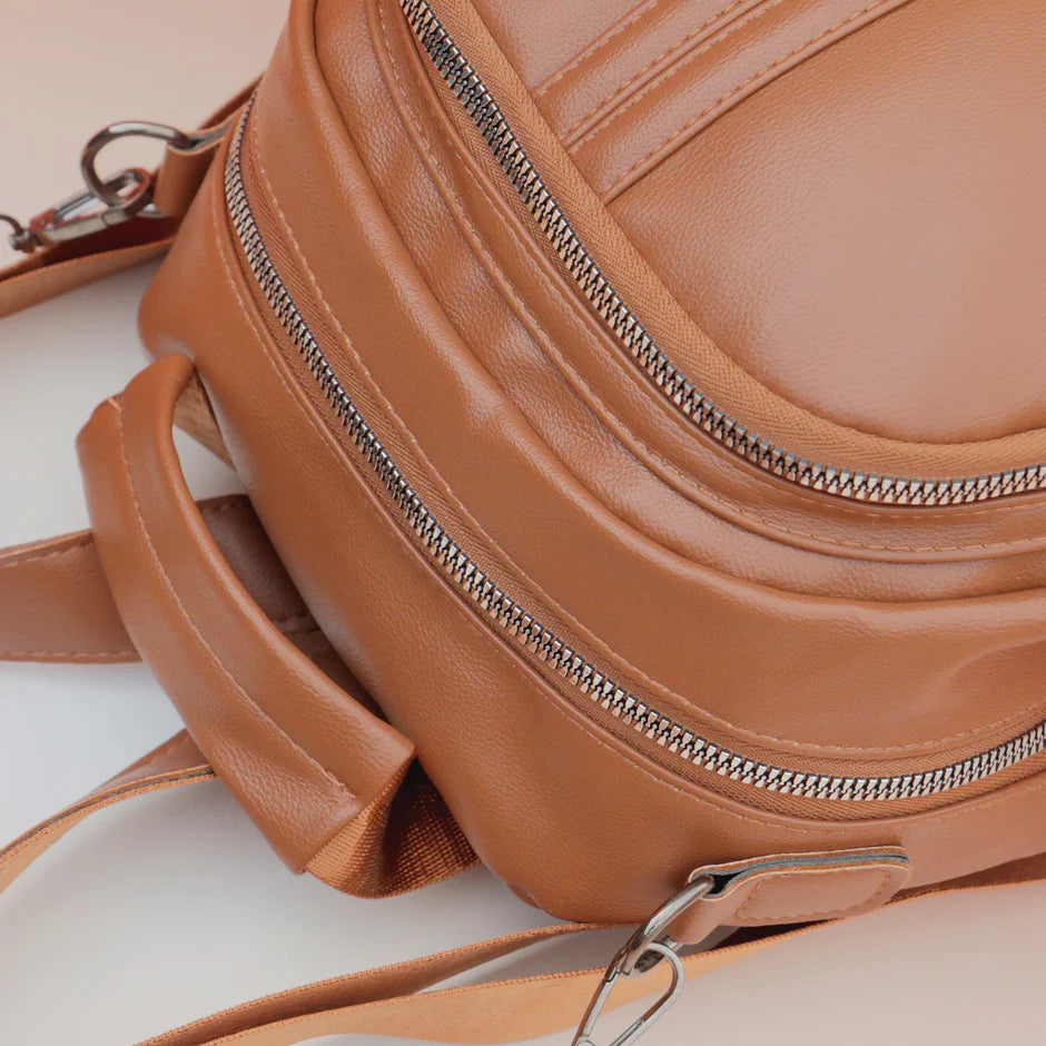 Leather Travel Backpack