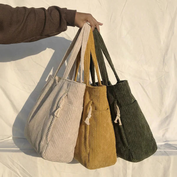 Corduroy Tote Bag